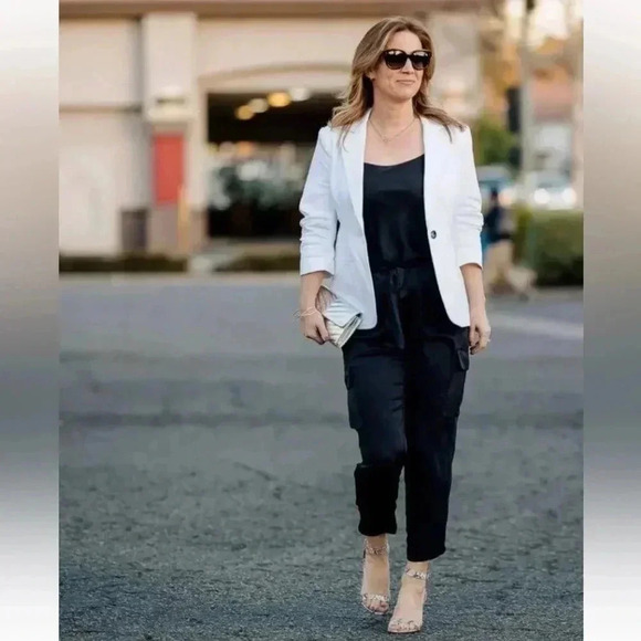 Cinq a Cept white blazer size 10 - Picture 8 of 8